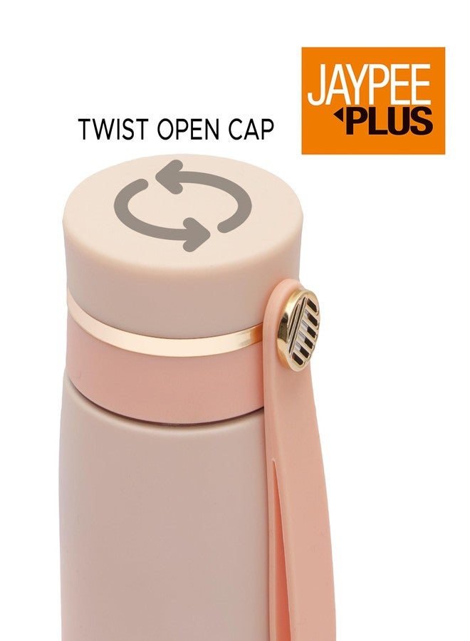 جايبي بلس زجاجة ماء حرارية من الفولاذ المقاوم للصدأ من جاي بي بلس راي، سعة 270 مل | مقاومة للصدأ والتسرب | مثالية للمدرسة والمكتب والسفر - (وردي) - Image 3